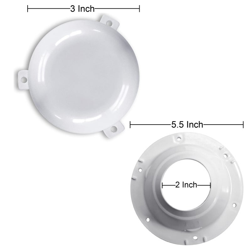 NU-SET | RV Roof Vent Caps | RV Roof Vent Cover | RV Accessories & Door Hardware (White) - Image 2